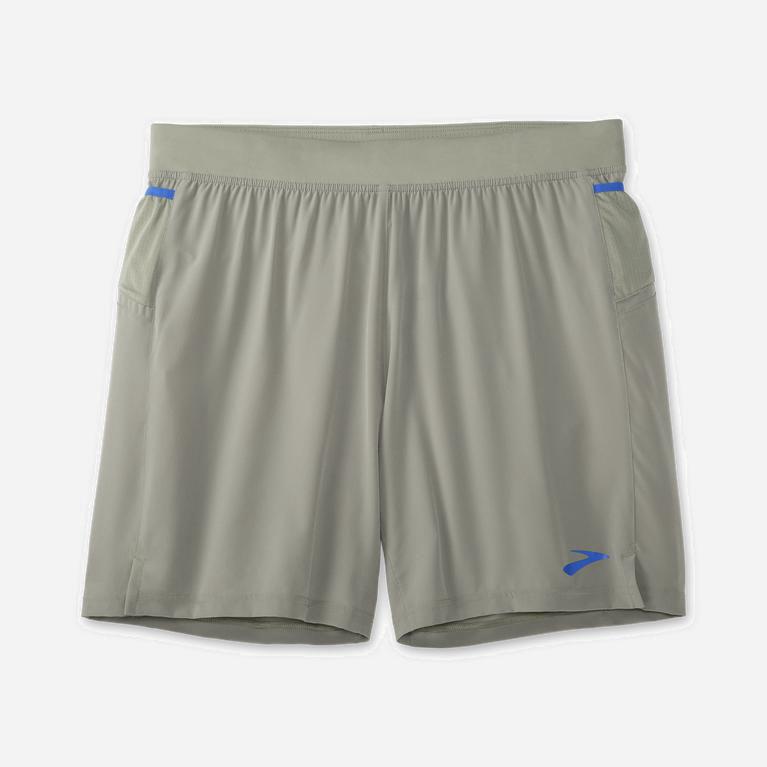 Brooks Sherpa 7 2-In-1 Hardloopshorts voor Heren Blauw/LichtGrijs (VGPZY-4703)